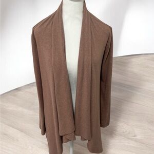 Collection by Bobeau Women’s draped open front jersey cardigan size XS